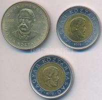 2002. 100Ft "Kossuth" (2x) + 2003. 20Ft "Deák" T:2 ü