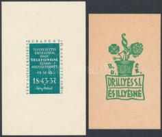 Fery Antal(1908-1994): Kisgrafikák. 4 db klisé, papír, 1 db jelzett, többi jelzés nélkül, 10x6-10x14...