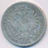 Ausztria 1889. 1Fl Ag "Ferenc József" T:2- patina Austria 1889. 1 Florin Ag "Franz Joseph" C:VF patina