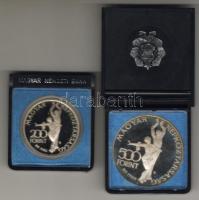 1980. 200Ft Ag + 500Ft Ag "Téli olimpia-Lake Placid N.Y." sor T:PP Eredeti MNB plasztiktok...