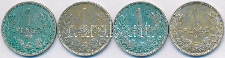 1937-1939. 1P Ag (4x) T:2 patina