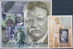 Theodore Roosevelt kisív + blokk, Theodore Roosevelt minisheet + block