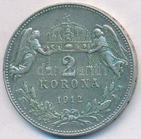 1912KB 2K Ag "Ferenc József" T:2 patina Adamo K6