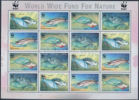 WWF Parrot Fish mini sheet, WWF Papagájhalak kisív