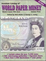 Standard Catalog of World Paper Money 1961- napjainkig (8. kiadás, 2002.)