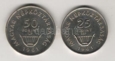 1961. 25Ft Ag + 50Ft Ag "Liszt" pár T:1