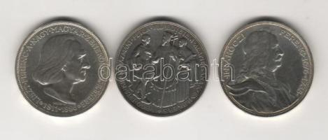 1935-36. 2P Ag "Pázmány+Rákóczi+Liszt" sor T:1/2,2 pici ph