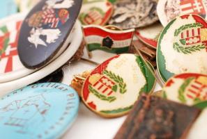 Zacskónyi vegyes jelvény és kitűző tétel, sok hazafias