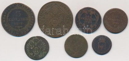 1761-1850. 7db-os krajcár tétel, közte sok jobb magyar verdejel T:2-,3,3-