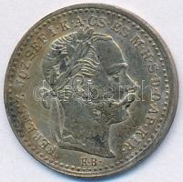 1870KB 10kr Ag "Váltó Pénz" T:2,2- patina