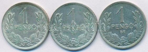 1927-1937. 1P Ag (3x) T:2