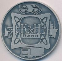 1987. "K&H Bank / Országos Kereskedelmi és Hitelbank Rt. 1987 Január 1." fém emlékérem (42mm) T:2