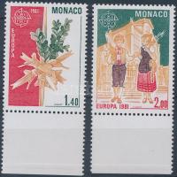 1981 Europa CEPT: Folklór sor Mi 1473-1474 + blokk 17