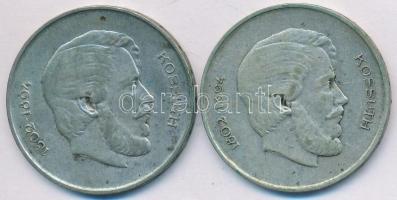 1947. 5Ft Ag "Kossuth" (2x) T:2- patina
Adamo F8.1