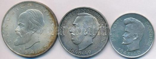 1948. 5Ft Ag "Petőfi" + 10Ft Ag "Széchenyi" + 20Ft Ag "Táncsics" &quot...