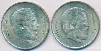 1947. 5Ft Ag "Kossuth" (2x) T:2- patina
Adamo F8.1