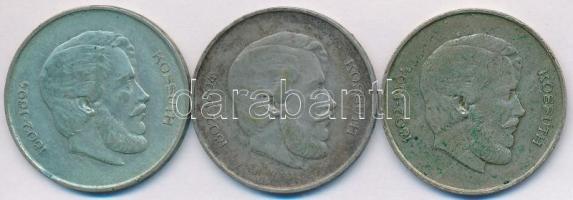 1947. 5Ft Ag "Kossuth" (3x) T:2-,3 patina
Adamo F8.1