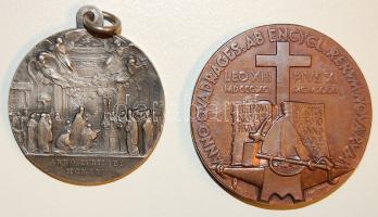 Vatikán 1925,1931. 2 klf vallásos emlékérem T:2