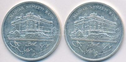 1992. 200Ft Ag "MNB" (2x) T:2,2-