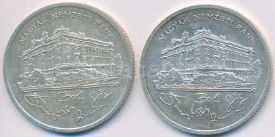 1992. 200Ft Ag "MNB" (2x) T:2,2-