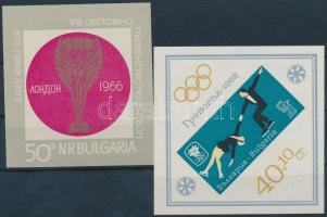 1966-1967 Sport 2 blocks, 1966-1967 Sport motívum, 2 db blokk