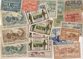 Ausztria 1920. 21db klf szükségpénz T:I (17x),II,III