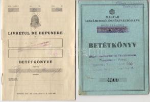 6 db régi takarékbetétkönyv, benne román, ami Lei-ről Pengőre van átírva! (1940)