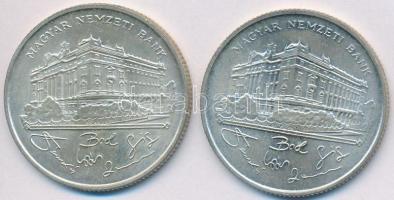 1993. 200Ft Ag "MNB" (2x) T:2,2-