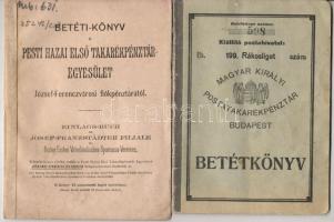 6 db régi takarékbetétkönyv, benne román, ami Lei-ről Pengőre van átírva! (1940)