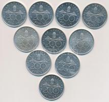 1994. 200Ft Ag "Deák" (10x) T:2,2-