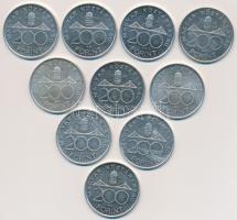 1994. 200Ft Ag "Deák" (10x) T:2,2-