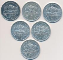 1992. 200Ft Ag "MNB" (6x) T:2,2-