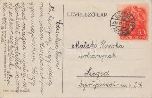 A királykisasszony, A Magyar Művészeti Vállalat kiadása / Princess, Hungarian art postcard s: Kőszeg...