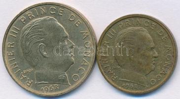 Monaco 1962. 10c Al-Br + 20c Al-Br "III. Rainier" T:2
Monaco 1962. 10 Centimes Al-Br + 20 ...