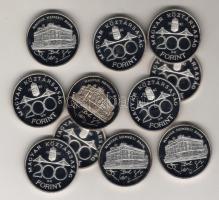 1992. 200Ft Ag "MNB" (22x) T:PP