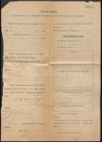 1869-1937 3 db érdekes útlevélkérő okmány hazatelepülés végett