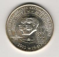 Peru 1974. 200S Ag "Repülés hősei" T:1