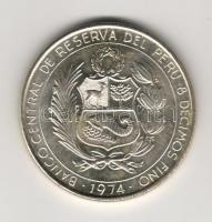 Peru 1974. 200S Ag "Repülés hősei" T:1