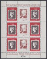 Nemzetközi Bélyegkiállítás, LONDON (II) kisív, International Stamp Exhibition LONDON (II) mini sheet