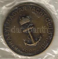 1942. "Magyar Yacht Club 1867" Br plakett eredeti csomagolásban T:1