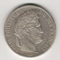 Franciaország 1839. 5Fr Ag "Lajos Fülöp" T:2/2-