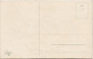 Újév / New Year, fun carriage; Paul Pittius Postcard