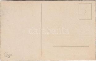 Újév / New Year, pig; Paul Pittius Postcard