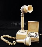 Régi krémszínű telefon, jó állapotban, 30x18x11 cm