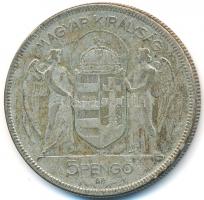 1930. 5P Ag "Horthy jobbra" T:3
Adamo P8