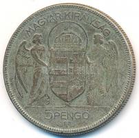 1930. 5P Ag "Horthy jobbra" T:3
Adamo P8