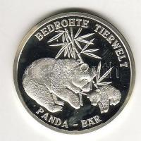 Modern emlékérem "Panda-veszélyeztetett állatvilág" Ag 8,5g T:PP