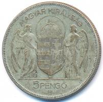 1930. 5P Ag "Horthy jobbra" T:3
Adamo P8