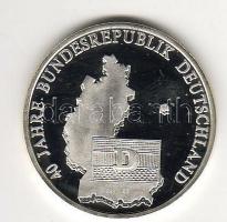 1989. "Német egység" Ag 8,5g tanúsítvánnyal T:PP