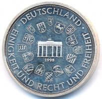 Németország 1998. "Richard von Weizsäcker" ezüstözött fém emlékérem (26mm) T:2 (PP)
German...